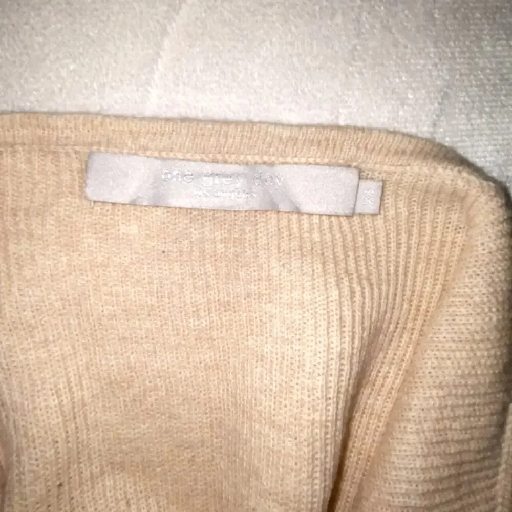 One Grey Day LA RIbbed Cream Button Down Tank Top Size XS - Picture 5 of 5